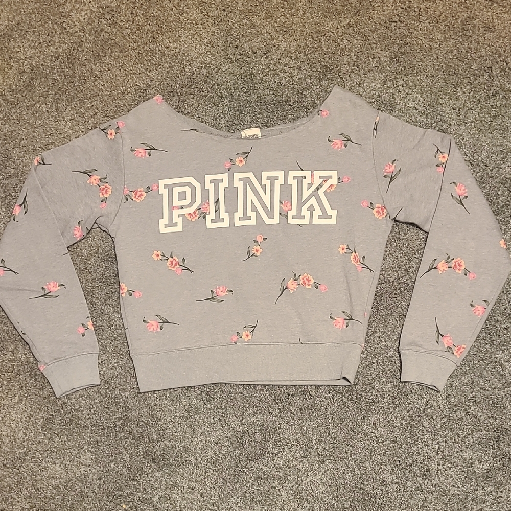 PINK Victoria's Secret Heather Gray Top